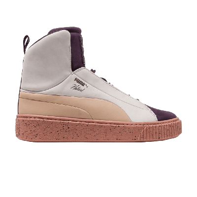 Pre-owned Puma Naturel X Wmns Platform In Grey