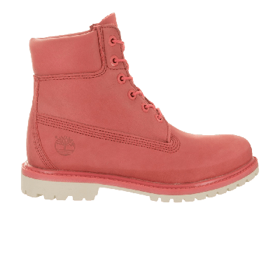 Pre-owned Timberland Wmns 6 Inch Premium 'coral' In Pink
