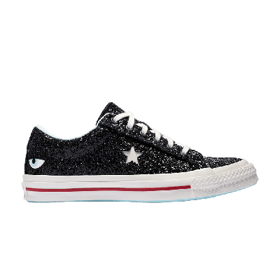 Pre-owned Converse Chiara Ferragni X Wmns One Star Low Top 'glitter' In Black