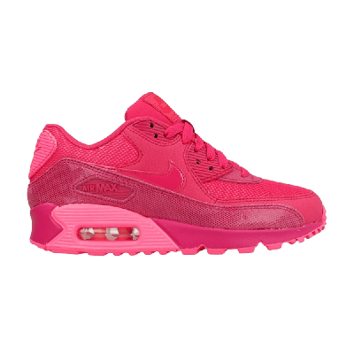 Pre-owned Nike Wmns Air Max 90 Premium 'fireberry' In Pink