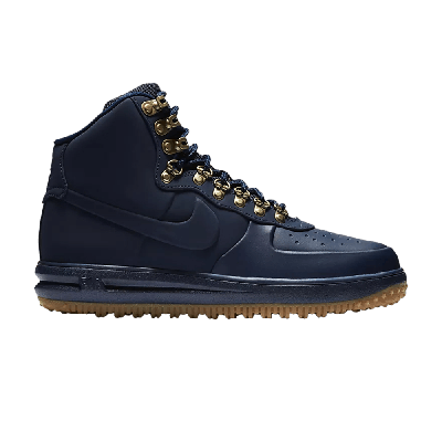 Pre-owned Nike Lunar Force 1 Duckboot High 'obsidian' In Blue