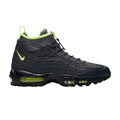 Pre-owned Nike Air Max 95 Sneakerboot 'volt' In Black
