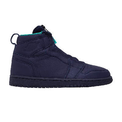 Pre-owned Air Jordan Wmns  1 Retro High Zip 'blackened Blue'