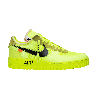 Pre-owned Nike Off-white X Air Force 1 Low 'volt' In Yellow