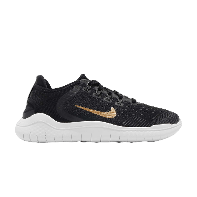 Pre-owned Nike Wmns Free Rn 2018 'black Metallic Gold'