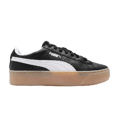 Pre-owned Puma Wmns Vikky Platform Vt 'black Gum'