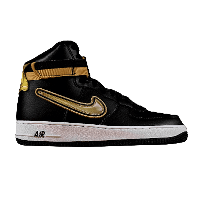 Pre-owned Nike Nba X Air Force 1 High '07 Lv8 Sport 'metallic Gold' In Black