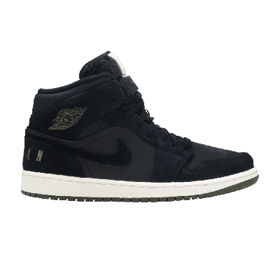 Pre-owned Air Jordan 1 Retro Mid 'black'