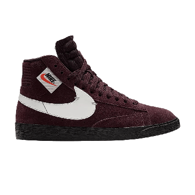 Pre-owned Nike Wmns Blazer Mid Rebel Xx 'burgundy Crush' In Red