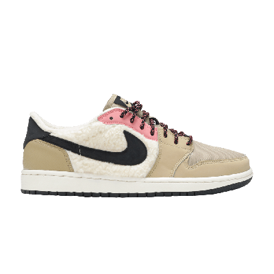 Pre-owned Air Jordan Wmns  1 Retro Low Fleece 'parachute Beige' In Tan