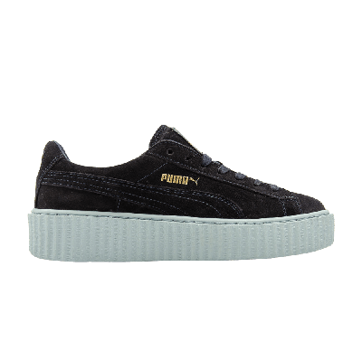 Pre-owned Puma Fenty X Wmns Suede Creeper 'peacoat' In Blue