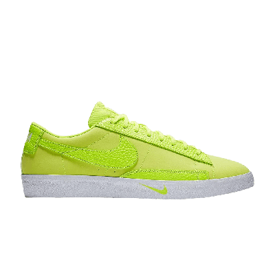 Pre-owned Nike Blazer Low Prm 'volt' In Yellow