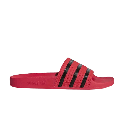 Pre-owned Adidas Originals Adilette Slide 'real Coral' In Red