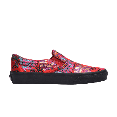 Pre-owned Vans Slip-on 'festival Satin' In Red