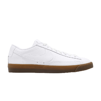 Pre-owned Nike Blazer Low Le 'gum Med Brown' In White