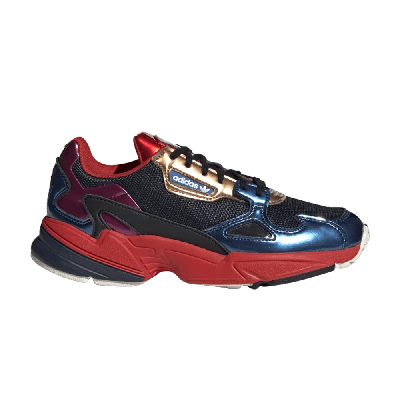 Pre-owned Adidas Originals Wmns Falcon 'collegiate Navy Red' In Blue