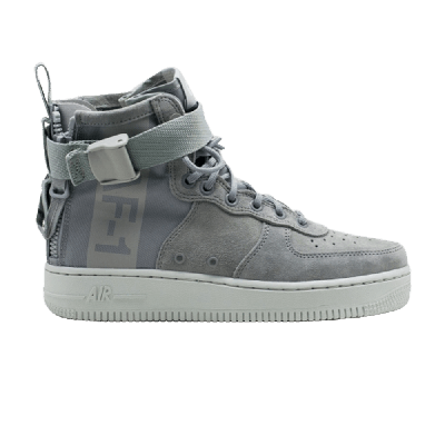 Pre-owned Nike Wmns Sf Air Force 1 Mid 'light Pumice' In Grey