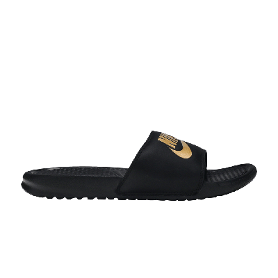 Pre-owned Nike Benassi Slides 'just Do It' In Black