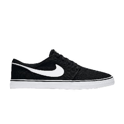 Pre-owned Nike Portmore 2 Solar Canvas Sb 'black White'