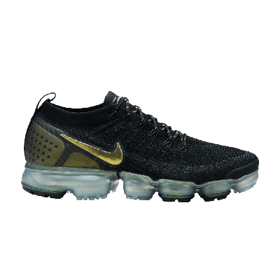 Pre-owned Nike Air Vapormax Flyknit 2 'black Gold'