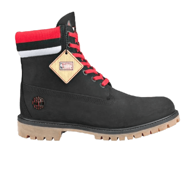Pre-owned Timberland Mitchell & Ness Nba X 6 Inch 'chicago' In Black