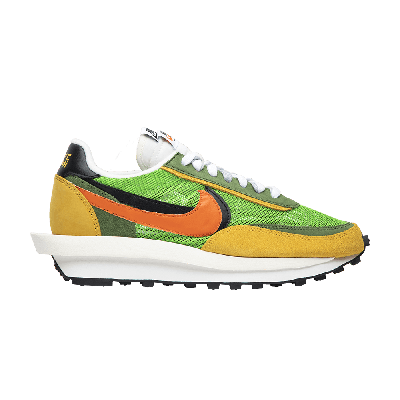 Pre-owned Nike Sacai X Ldwaffle 'green Gusto'