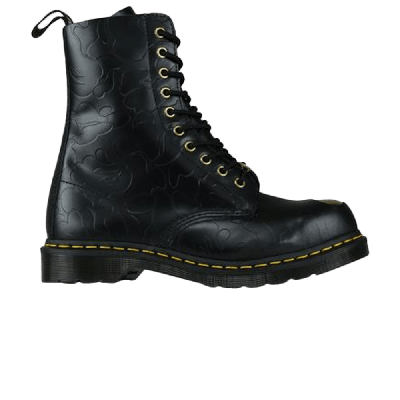 Pre-owned Dr. Martens A Bathing Ape X 1490 Smooth 'black'