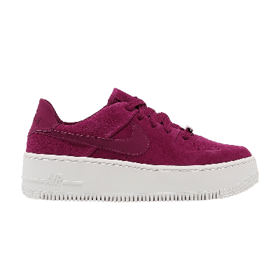 Pre-owned Nike Wmns Air Force 1 Sage Low 'true Berry' In Pink