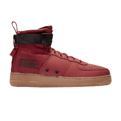 Pre-owned Nike Sf Air Force 1 Mid 'dune Red'