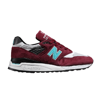 Pre-owned New Balance 998 Made In Usa 'burgundy Teal' In Red