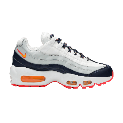Pre-owned Nike Wmns Air Max 95 'navy Orange' In White