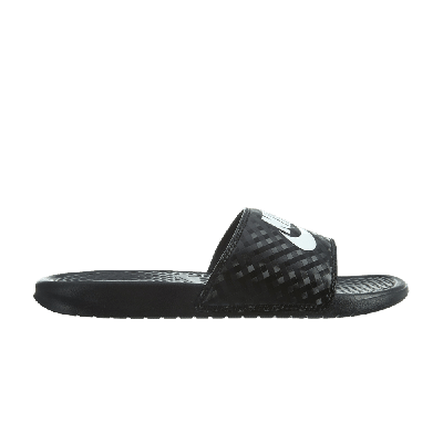 Pre-owned Nike Wmns Jdi Benassi Slides 'black Diamond Pattern'