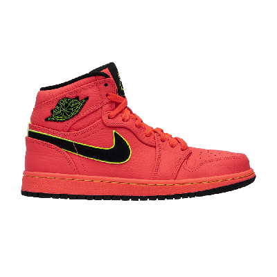 Pre-owned Air Jordan Wmns  1 High Premium 'hot Punch' In Red
