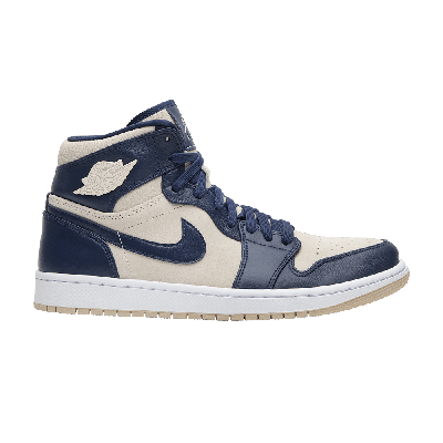 Pre-owned Air Jordan Wmns  1 High 'navy Cream' In Blue