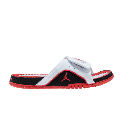Pre-owned Air Jordan Jordan Hydro 4 Retro Slide 'white Fire Red'