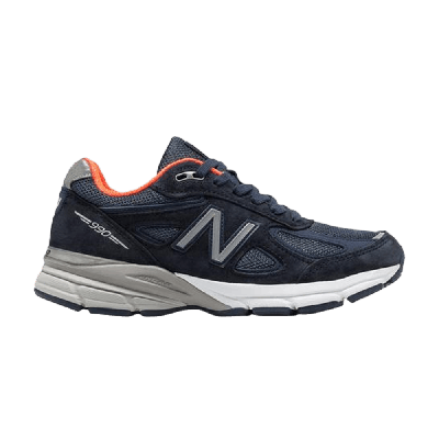 Pre-owned New Balance Wmns 990v4 Made In Usa 'navy Orange' In Blue