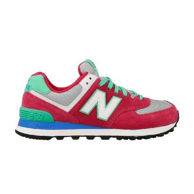 Pre-owned New Balance Wmns 574 'red Green'