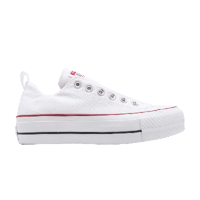 Pre-owned Converse Wmns Chuck Taylor All Star Lift Slip Ox 'white'