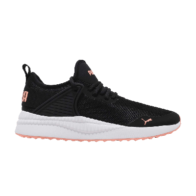 Pre-owned Puma Pacer Next Cage 'bright Peach' In Black