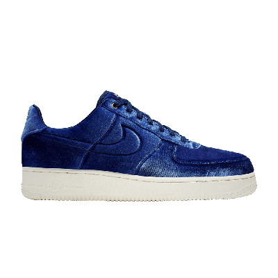 Pre-owned Nike Air Force 1 Low '07 Premium 'blue Velour'