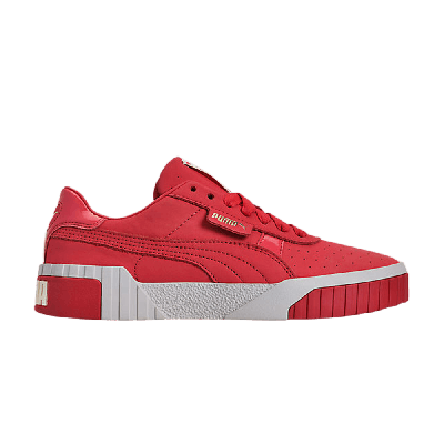 Pre-owned Puma Wmns Cali Nubuck 'hibiscus Red'