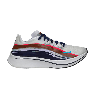 Pre-owned Nike Wmns Zoom Fly Sp 'graphic Streaks' In White