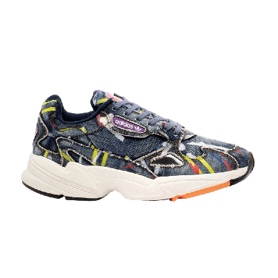 Pre-owned Adidas Originals Wmns Falcon 'paint Denim' In Blue