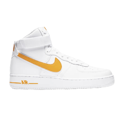 Pre-owned Nike Air Force 1 High '07 'white University Gold' In Yellow