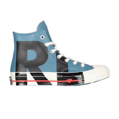 Pre-owned Converse Wmns Chuck 70 Hi 'love Graphic' In Blue