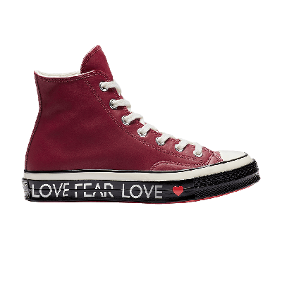 Pre-owned Converse Wmns Chuck 70 Hi 'love Graphic' In Red