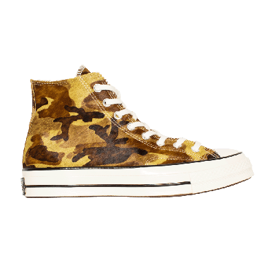 Pre-owned Converse Chuck 70 Hi 'pony Hair Pack - Camo' In Green