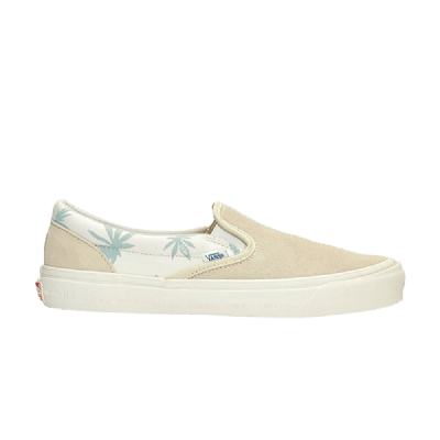 Pre-owned Vans Modernica X Og Classic Slip-on Lx 'palm Leaf' In White