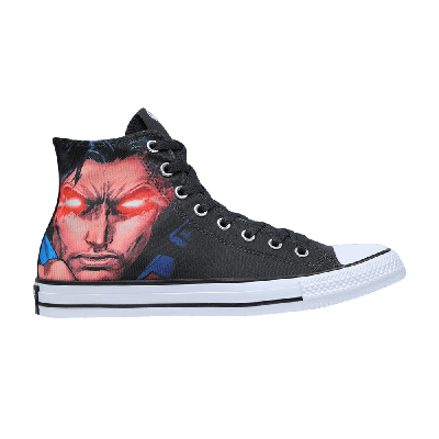 Pre-owned Converse Dc Comics X Chuck Taylor All Star Hi 'superman' In Black