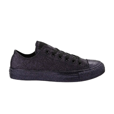 Pre-owned Converse Wmns Chuck Taylor All Star Low 'glitter' In Black